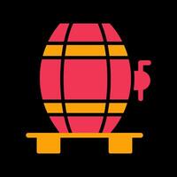 Wine Cask Icon Design vector