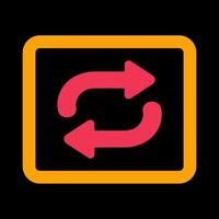 Repeat Button Icon Design vector