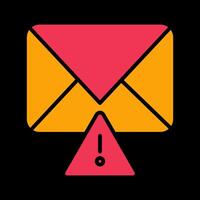 Message Alert Icon Design vector
