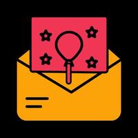 Party Invitation Icon Design vector