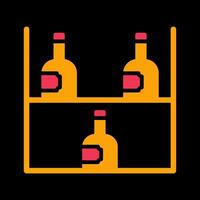 Wine Rack Icon Design vector