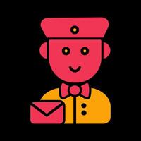 Mail Carrier Icon Design vector