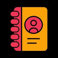 Contact List Icon Design vector