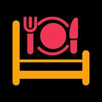 Breakfast in Bed Icon Design vector