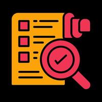 Profile Evaluation Icon Design vector