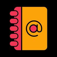 Address Book Icon Design vector