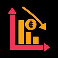 Money Down Icon Design vector