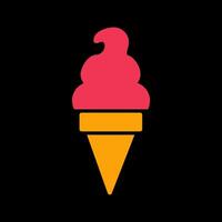 Ice Cream Icon Design vector