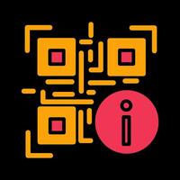 QR Code Information Icon Design vector