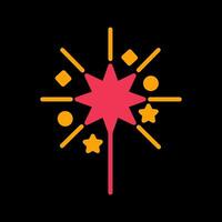 Sparklers Icon Design vector