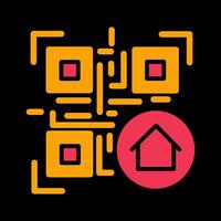 QR Code Menu Icon Design vector