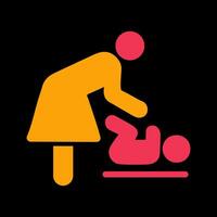 Changing Table Icon Design vector