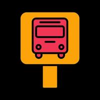 Bus Stop Icon Design vector