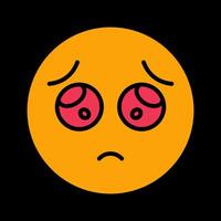 Pleading Face Icon Design vector
