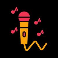 Karaoke Icon Design vector
