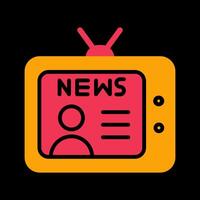 Newsreader Icon Design vector