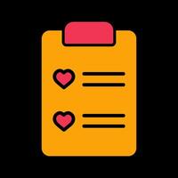 Wishlist Icon Design vector