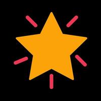 Glowing Star Icon Design vector