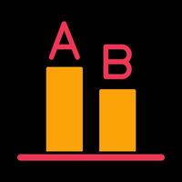 AB Testing Icon Design vector