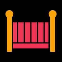 Nursery Cots Icon Design vector