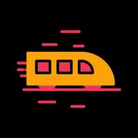 High Speed Train Icon Design vector