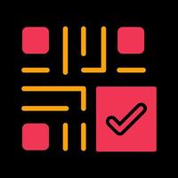 QR Code Checkout Icon Design vector