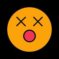 Dizzy Face Icon Design vector