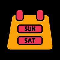 Weekend Getaway Icon Design vector