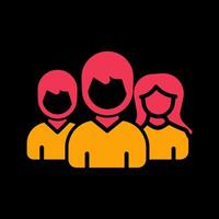 Group Photo Icon Design vector