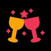 Wine Party Icon Design vector