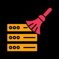 Data Cleaning Icon Design vector