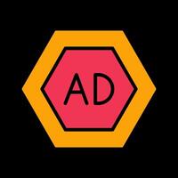 Ad Blocker Icon Design vector