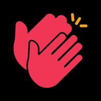 Clapping Hands Icon Design vector
