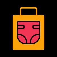 Diaper Bag Icon Design vector