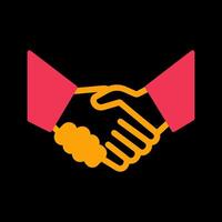 Handshake Icon Design vector
