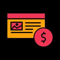 Native Advertising Icon Design vector
