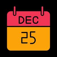 25 December Icon Design vector