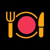 Special Meal Icon Design vector