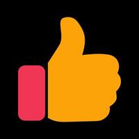 Thumbs Up Icon Design vector