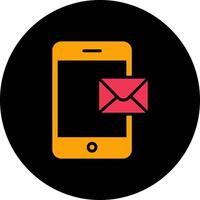 Mobile E-mail Icon Design vector