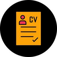 CV Icon Design vector