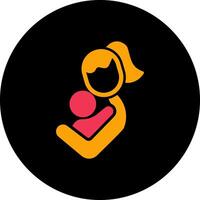 Mother and Child Icon Design vector