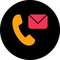 Contact Us Icon Design vector