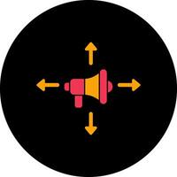 Ad Campaign Icon Design vector