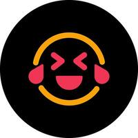 Face with Tears of Joy Icon Design vector