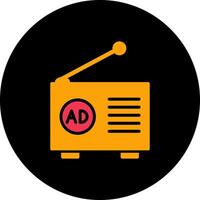 Radio Ad Icon Design vector