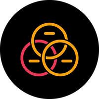 Venn Diagram Icon Design vector