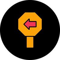 Left Arrow Icon Design vector