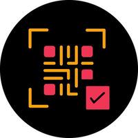 QR Code Link Icon Design vector