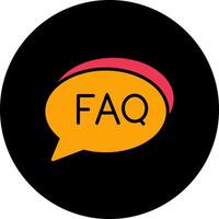 FAQ Section Icon Design vector